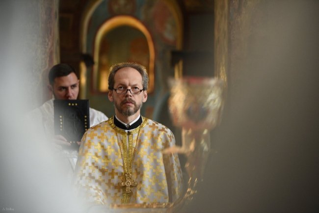 «Все це якесь диво»: священик з Волині опублікував фото з богослужіння у Софії Київській