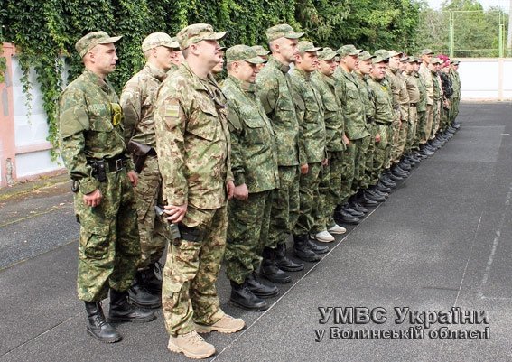 Волинських міліціонерів провели у зону АТО. ФОТО