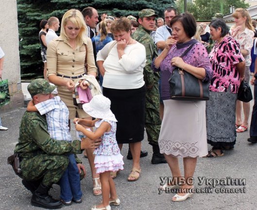 Волинських міліціонерів провели у зону АТО. ФОТО