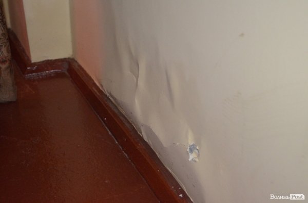 Шпакля відлущилася від стіни