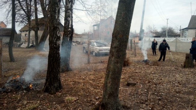 Волинянку змусили погасити незаконно підпалене вогнище. ФОТО