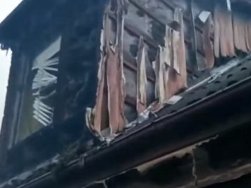У Ковелі згорів гараж. ВІДЕО