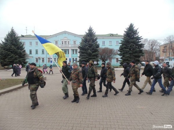 У Нововолинську вітали бійців Волинської сотні. ФОТО