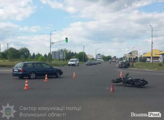 У Ковелі – аварія за участю німецького байкера