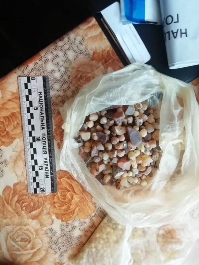 У волинянина під час обшуку знайшли нелегальний бурштин. ФОТО
