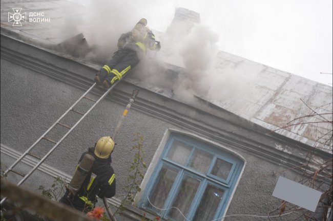 На Волині горів житловий будинок. ФОТО