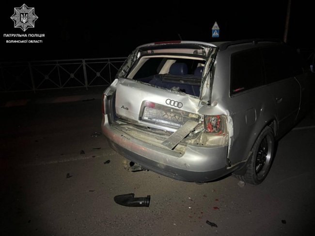 На Волині через п'яного водія - подвійна ДТП: зіткнулися три автомобілі