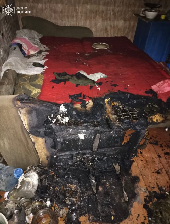На Волині під час пожежі будинку загинув чоловік