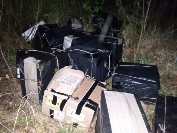На Волині контрабандисти залишили 42 ящики цигарок. ФОТО