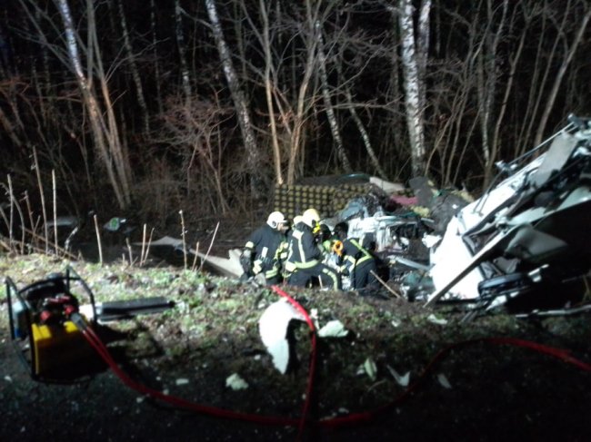 На Волині зіткнулися дві вантажівки: водії загинули