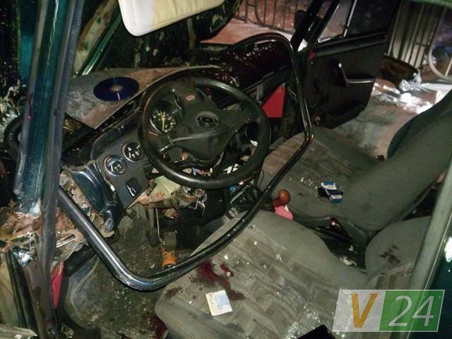 Аварія в Луцьку: легковику знесло передок