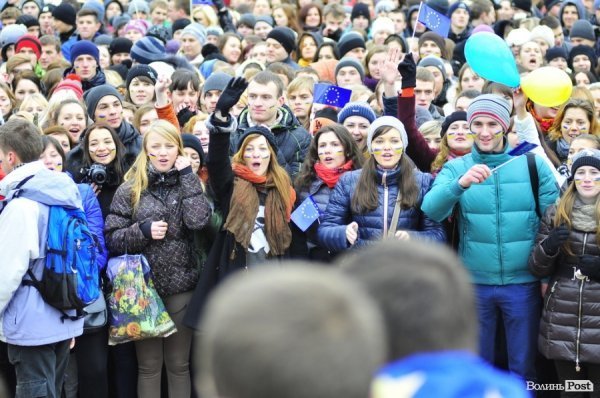 Студентський Євромітинг у Луцьку. ФОТО