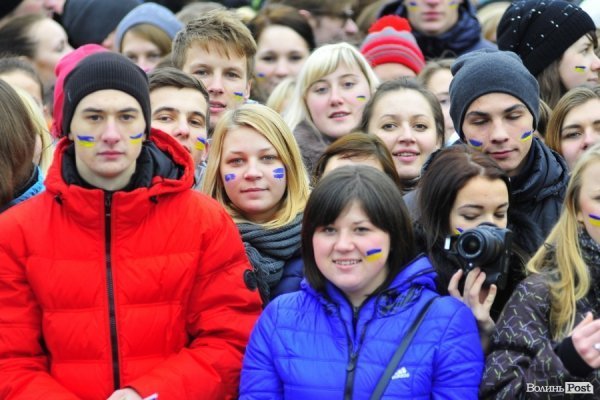Студентський Євромітинг у Луцьку. ФОТО