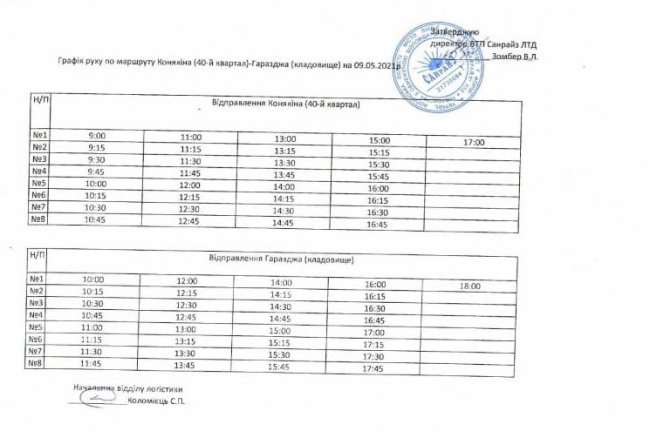 Як із Луцька у Провідну неділю курсуватимуть автобуси до Гаразджі. ГРАФІК