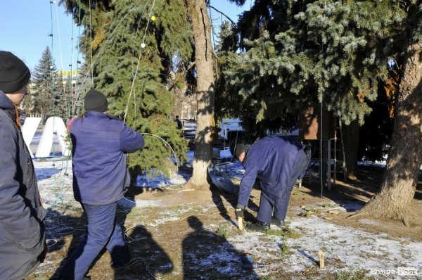 Новий Рік приходить: Луцькі ялинки прикрашають