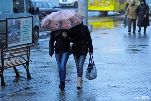 Перший сніг у Луцьку: холодно, вітряно, мокро. ФОТО. ВІДЕО