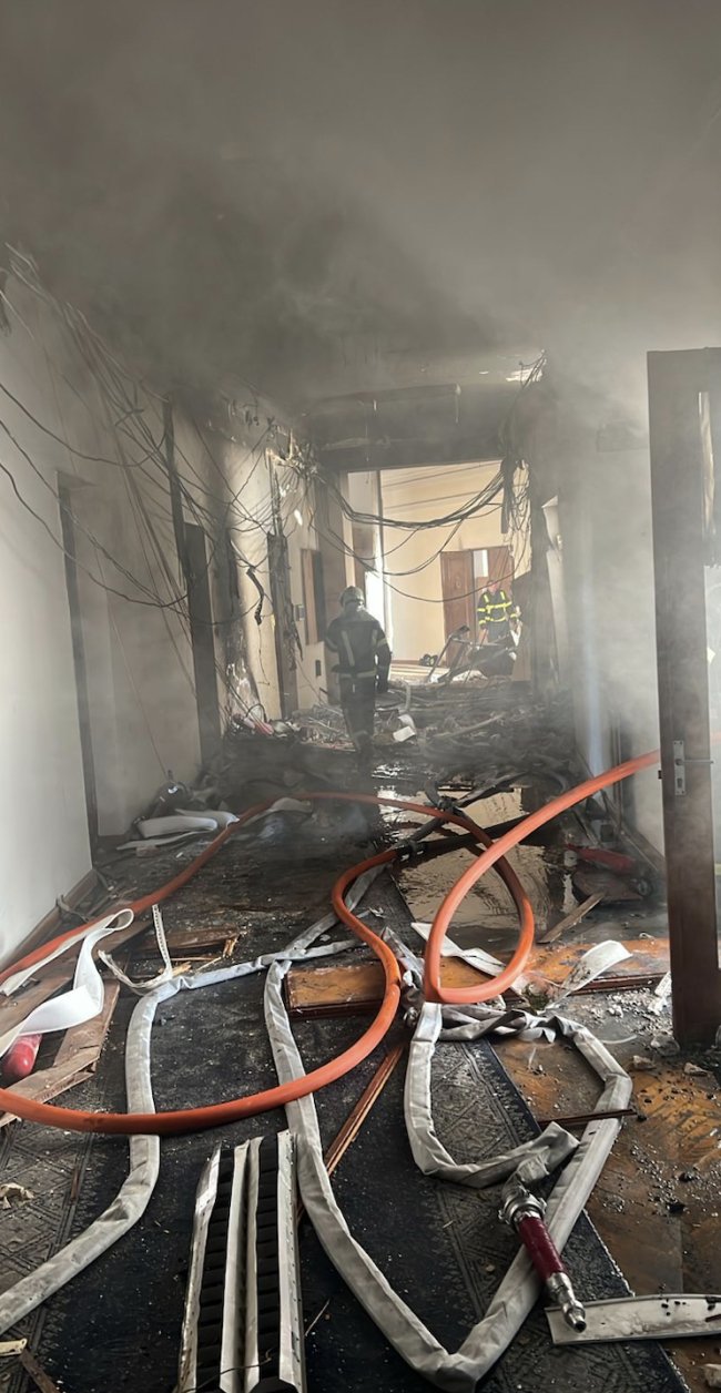 Унаслідок атаки постраждала будівля Кабміну