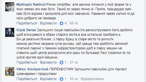 Проблема Центрального ринку Луцька: що про це пишуть в Facebook
