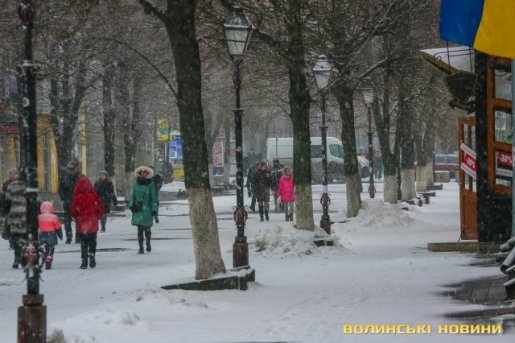 Луцьк у хуртовині. ФОТО