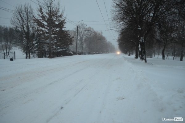 Як Луцьк замело снігом. ФОТО