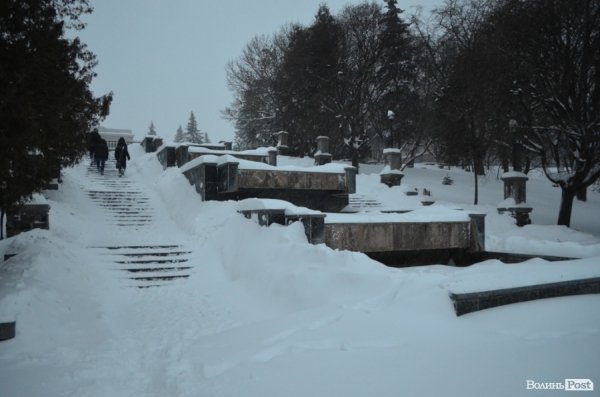 Як Луцьк замело снігом. ФОТО
