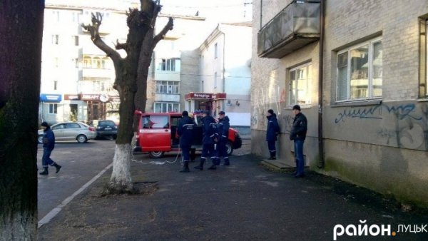 У центрі Луцька - несправжня пожежа. ФОТО