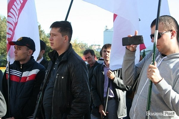 «Моряцький» пікет у Луцьку. ФОТО