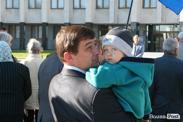 «Моряцький» пікет у Луцьку. ФОТО