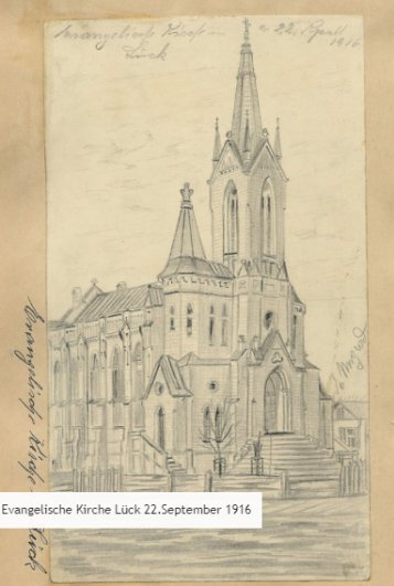 Луцьк на столітніх малюнках німецького солдата