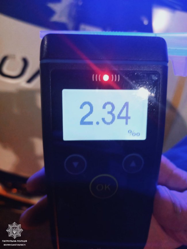 У Луцьку затримали п'яного 42-річного водія