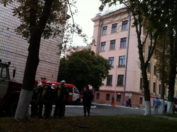 Пожежа в університеті імені Богомольця. ФОТО