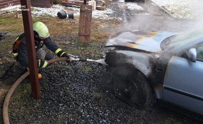 На Волині горів автомобіль