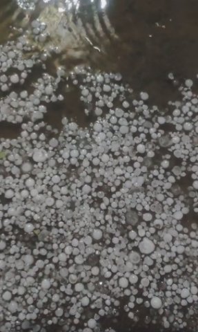 Розміром з квасолину – Луцьк «накрив» сильний град. ФОТО