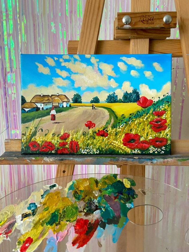 Мистецький фронт: як дві Анни з Волині «підірвали» соцмережі портретами Зеленського, Арестовича і Джонсона