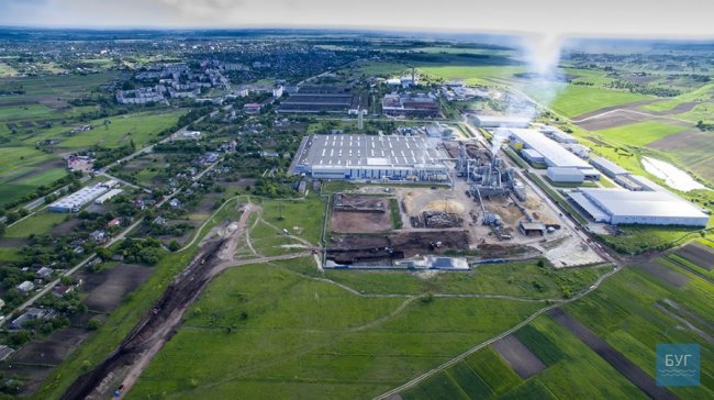 Показали розбудову заводу на Волині з висоти пташиного польоту. ВІДЕО