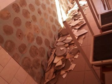 В одній із сільських шкіл на учня обвалилась плитка: хлопчик – у лікарні