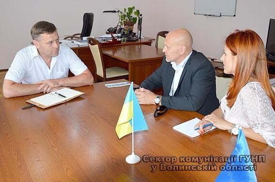 Керівник волинської поліції зустрівся з представниками ОБСЄ. ФОТО