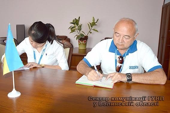 Керівник волинської поліції зустрівся з представниками ОБСЄ. ФОТО