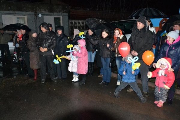 Лучани зустріли бійців Нацгвардії, що повернулися зі Сходу. ФОТО