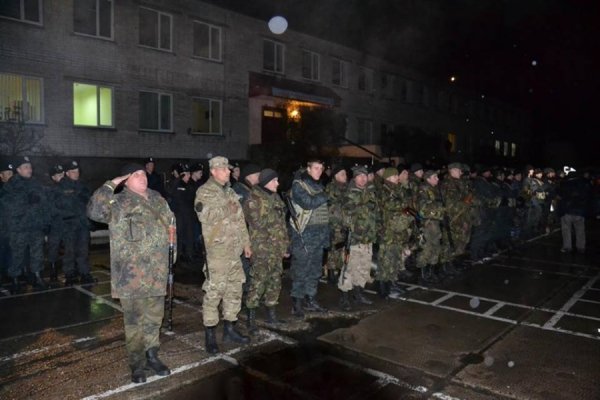 Лучани зустріли бійців Нацгвардії, що повернулися зі Сходу. ФОТО