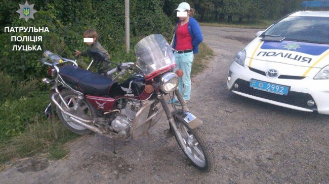 На Волині патрульні затримали п’яного, як чіп, мотоцикліста