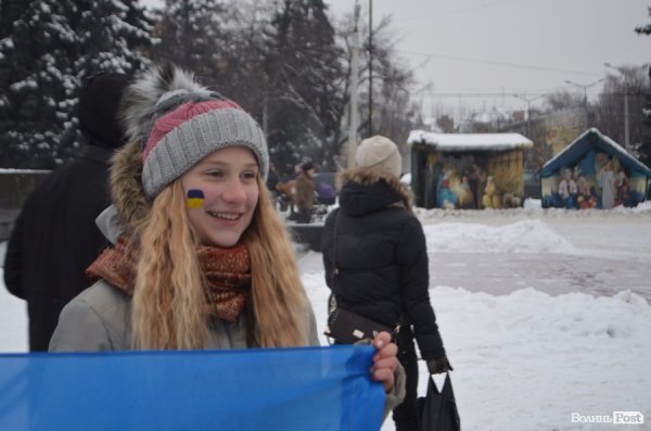 Ланцюг єднання в Луцьку. ФОТО