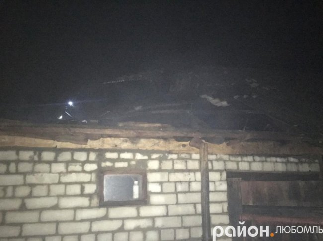 У селі на Волині горів хлів. ФОТО