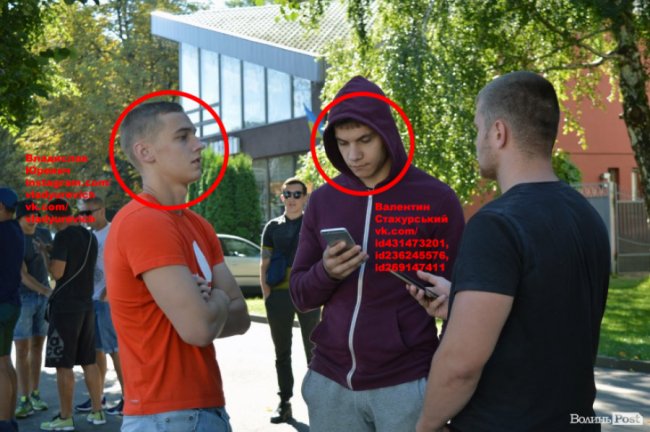 ЗМІ ідентифікували молодиків, які пікетували СБУ