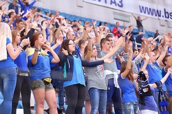 Емоції вболівальників на матчі «Чорноморець» - «Волинь». ФОТО