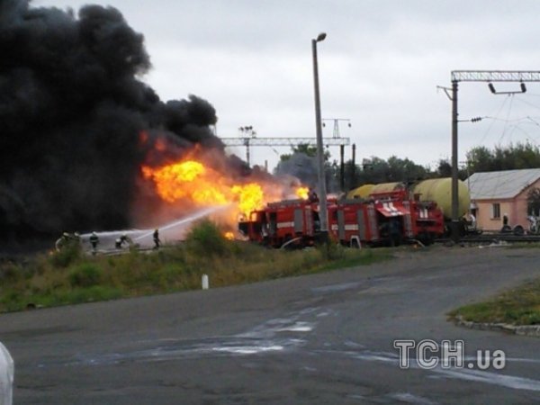 На Черкащині палають цистерни з пальним. ФОТО. ВІДЕО
