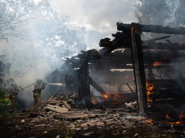 У Луцькому районі згоріла літня кухня. ФОТО 