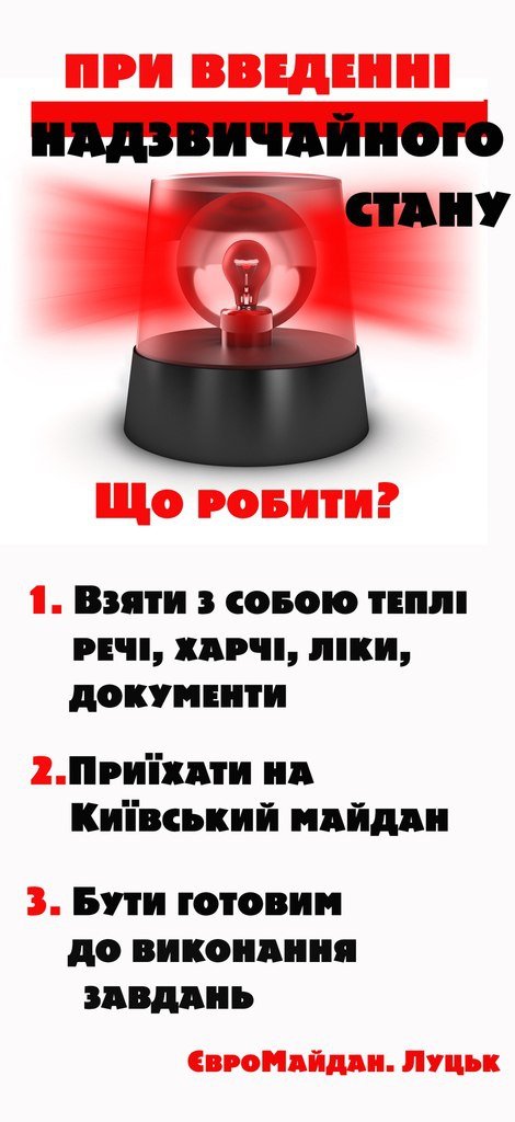 Якщо в країні буде оголошено надзвичайний стан...