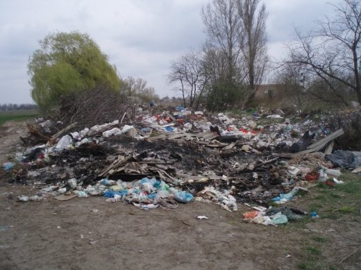 Стихійне сміттєзвалище на землях Маяківської селищної ради