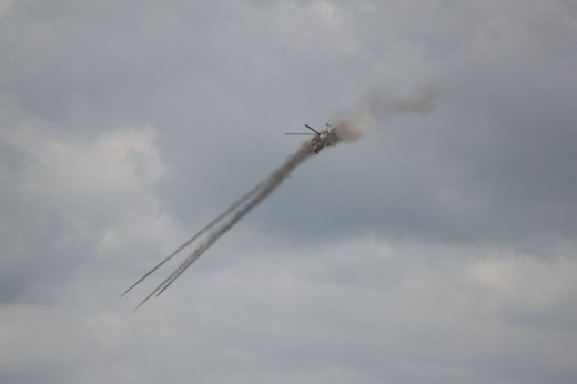 На Львівщині військові вертолітники тренувалися у бомбометанні